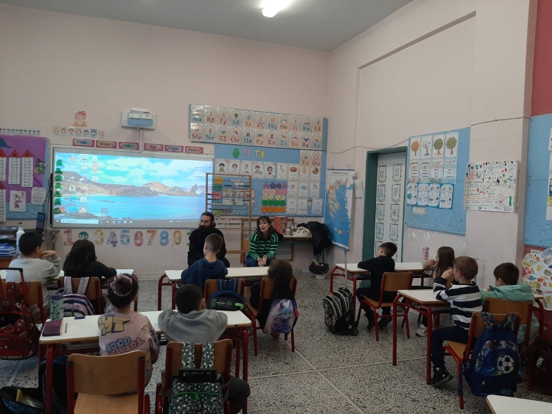 Δράση της ομάδας του Ι.Ν. Αγίου Γεωργίου Γρεβενών στο 3ο Δημοτικό Σχολείο της πόλης