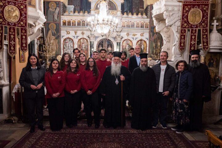 Ο Βυζαντινός Χορός του Μουσικού Σχολείου Λεβαδείας στο Μητροπολιτικό Ναό Λεβαδείας