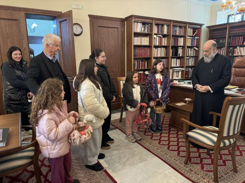 Μήνυμα Αναστάσεως από τα κάλαντα του Λαζάρου στην Ιερά Μητρόπολη Θεσσαλιώτιδος