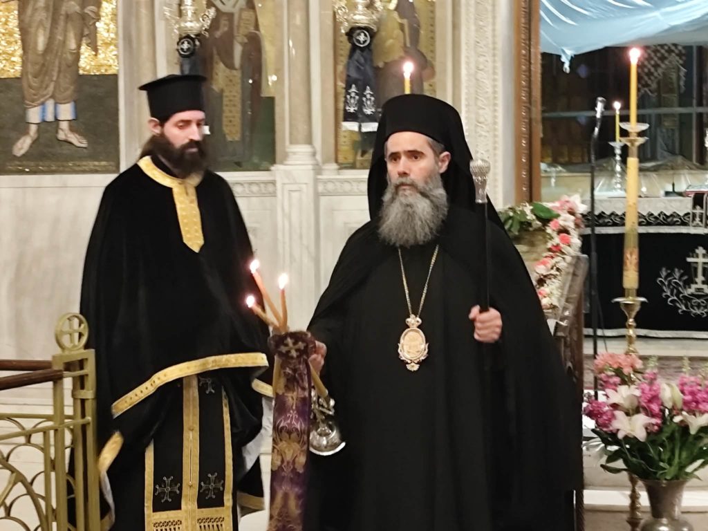 Με άφατη κατάνυξη η ακολουθία της Μεγάλης Τρίτης στον Άγιο Ελευθέριο Γκύζη