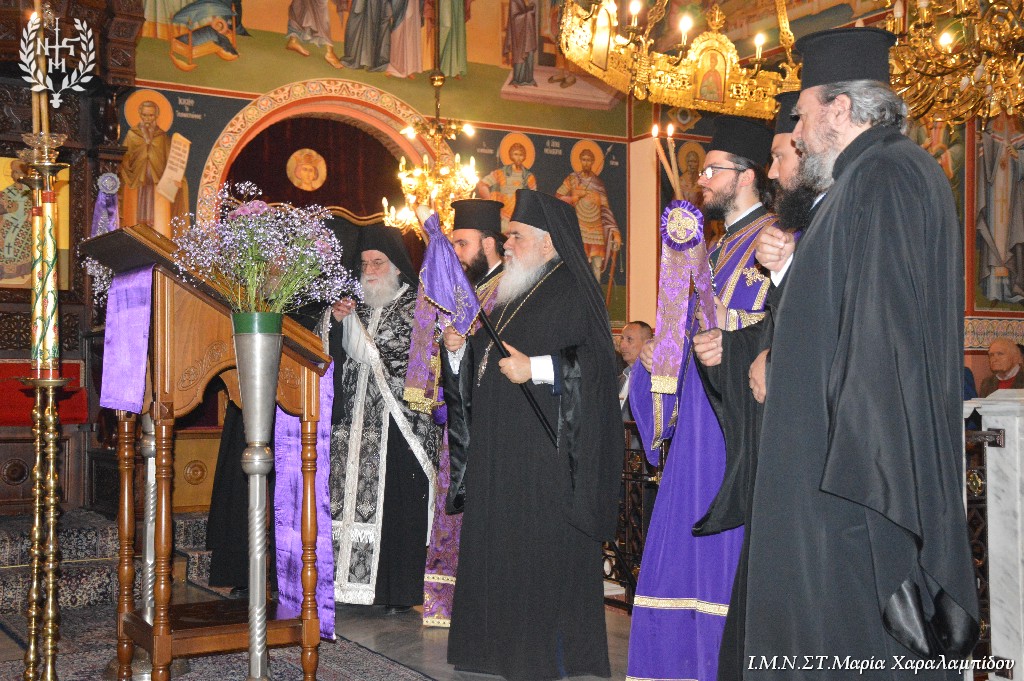 Ο Μητροπολίτης Νεαπόλεως στην ακολουθία του Όρθρου της Μ. Δευτέρας