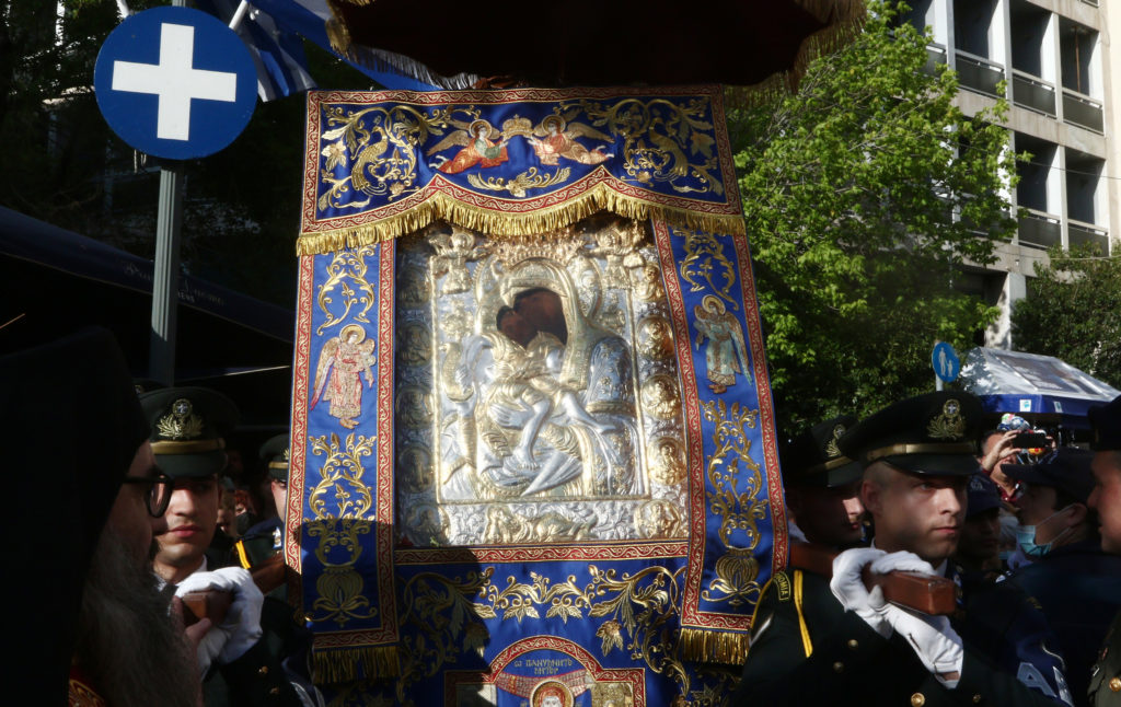 Υποδοχή της Ιεράς Εικόνος της Παναγίας «Άξιον Εστί» εκ του Αγίου Όρους στην Ιερά Πόλη του Μεσολογγίου