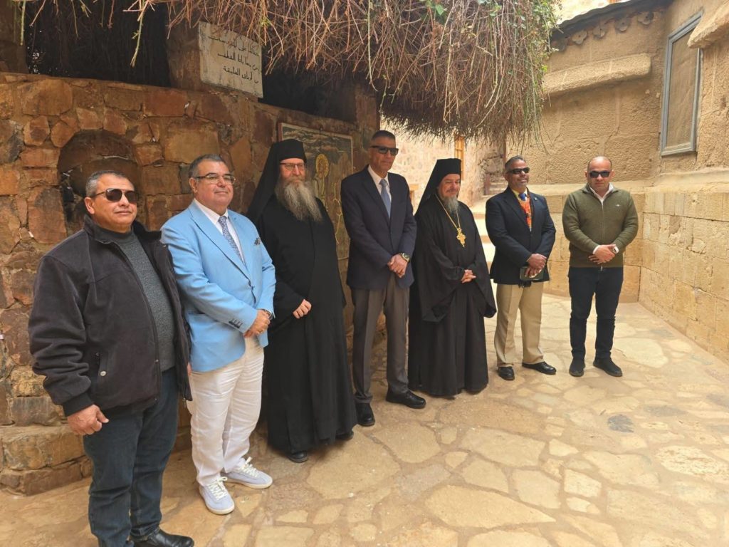 Ο Κυβερνήτης του Νοτίου Σινά στην Ιερά Μονή Αγίας Αικατερίνης Σινά