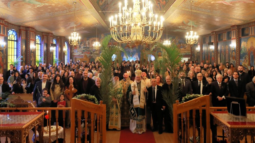 Archbishop Nikitas Celebrates Palm Sunday in Birmingham