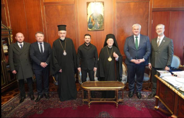 ‎البطريرك المسكوني يستقبل رئيس اوكرانيا