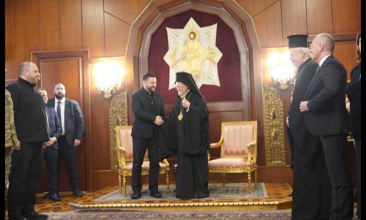 البطريرك المسكوني يستقبل رئيس اوكرانيا