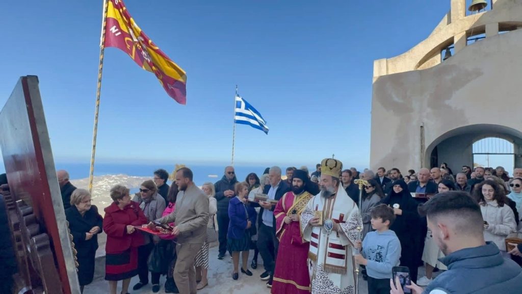Δευτέρα του Πάσχα στην Ιερά Μονή Προφήτου Ηλιού Θήρας
