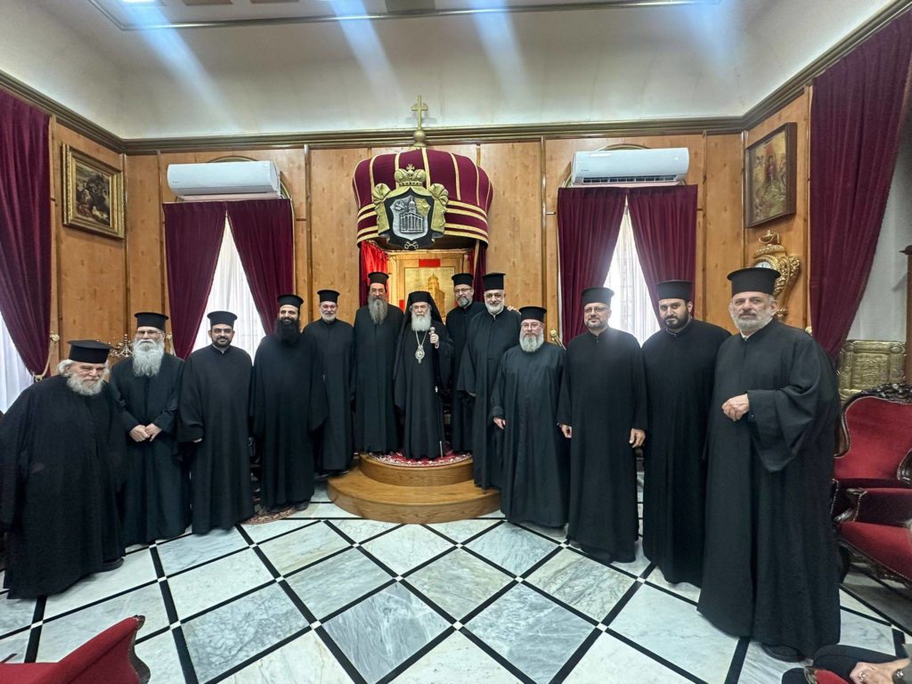 Ο Πτολεμαΐδος Μακάριος στον Πατριάρχη Ιεροσολύμων