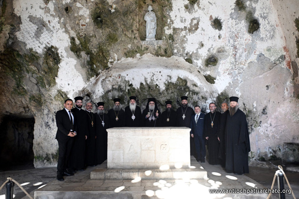 Ο Πατριάρχης Αντιοχείας επισκέπτεται το Σπήλαιο του Αγίου Πέτρου στην Αντιόχεια