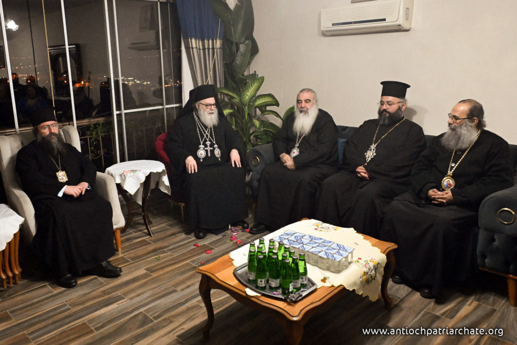 Ο Πατριάρχης Αντιοχείας στην οικία της οικογενείας του εψηφισμένου Επισκόπου