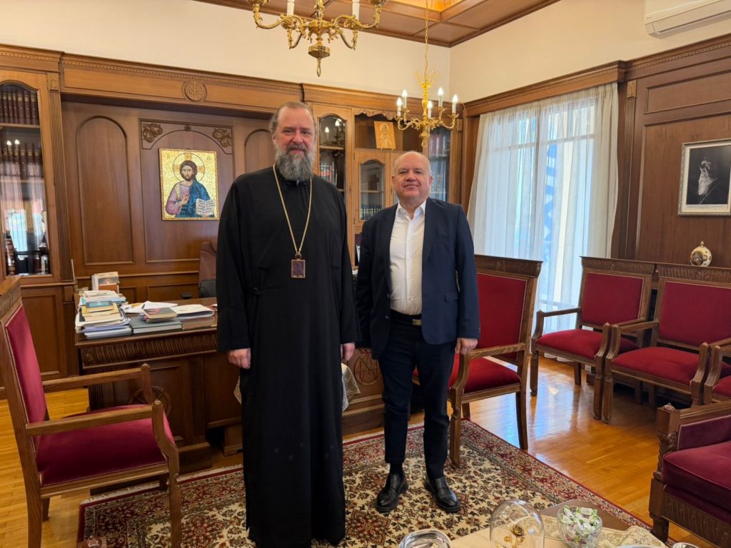 Συνάντηση Μητροπολίτη Θεσσαλονίκης με Πρόεδρο του Εθνικού Κέντρου Έρευνας και Τεχνολογικής Ανάπτυξης