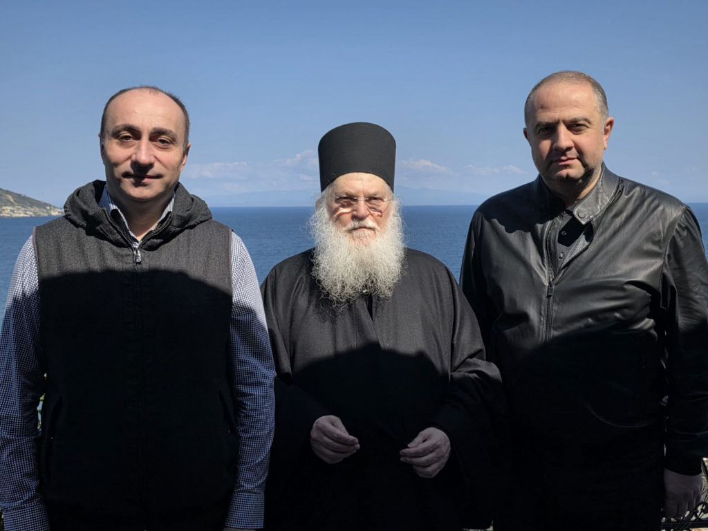 Υπουργοί της Γεωργίας στην Ι.Μ.Μ. Βατοπαιδίου την Κυριακή των Βαΐων