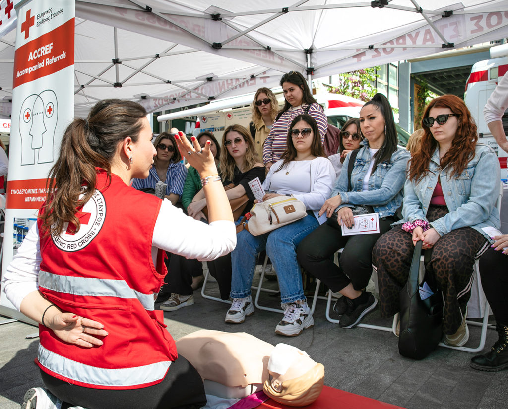 Δράση Ενημέρωσης και Πρόληψης για την Υγεία  από τον Ελληνικό Ερυθρό Σταυρό στο Σύνταγμα