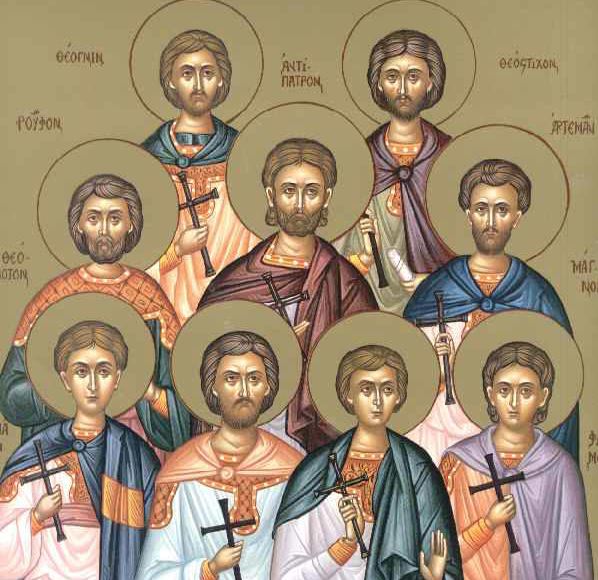 28 Απριλίου: Μνήμη των εννέα Μαρτύρων των εν Κυζίκω