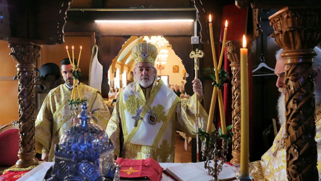 Archbishop Nikitas at St George, Kingston – Sunday of the Myrrhbearers