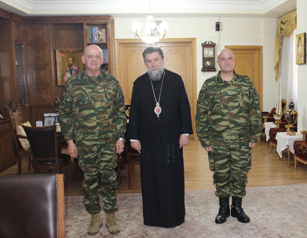 Εθιμοτυπική επίσκεψη του νέου Διοικητού της Α.Σ.Δ.Η.Μ. στον Μητροπολίτη Σερρών