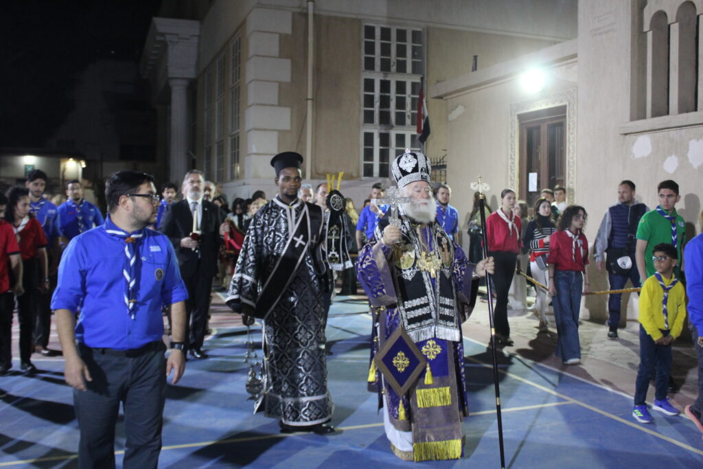 Ο Πατριάρχης Αλεξανδρείας στην περιφορά του Επιταφίου στην Αλεξάνδρεια