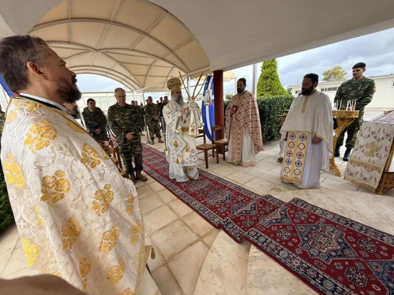 Ο Κυδωνίας Τίτος ιερούργησε στον Ιερό Ναό Αγίας Βαρβάρας στο Πεδίο Βολής Κρήτης (ΒΙΝΤΕΟ)