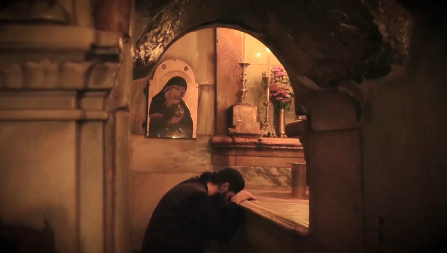 Οι Mυροφόρες στο κουβούκλιο του Παναγίου Τάφου