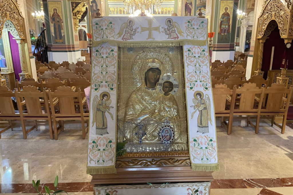 Ο Ιερός Ναός Ευαγγελίστριας Πειραιώς τιμά την Παναγία την Βηματάρισσα