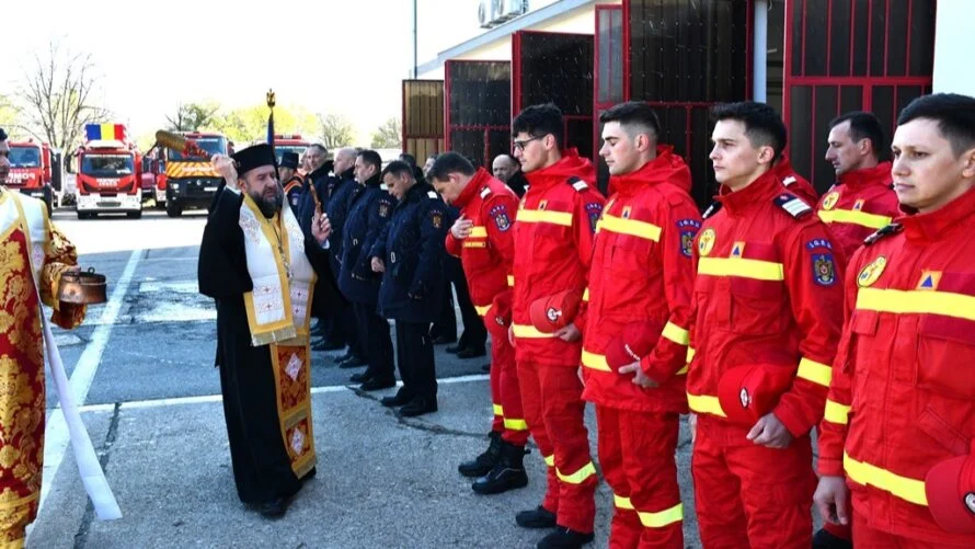 PS Lucian a binecuvântat sediul Detașamentului de Pompieri Caransebeș