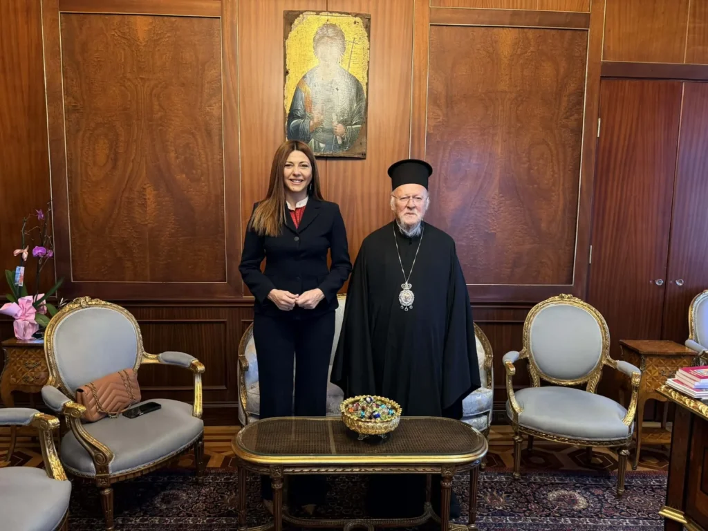Greece’s Minister of Education, Religious Affairs and Sports, Sofia Zacharaki visits the Ecumenical Patriarchate
