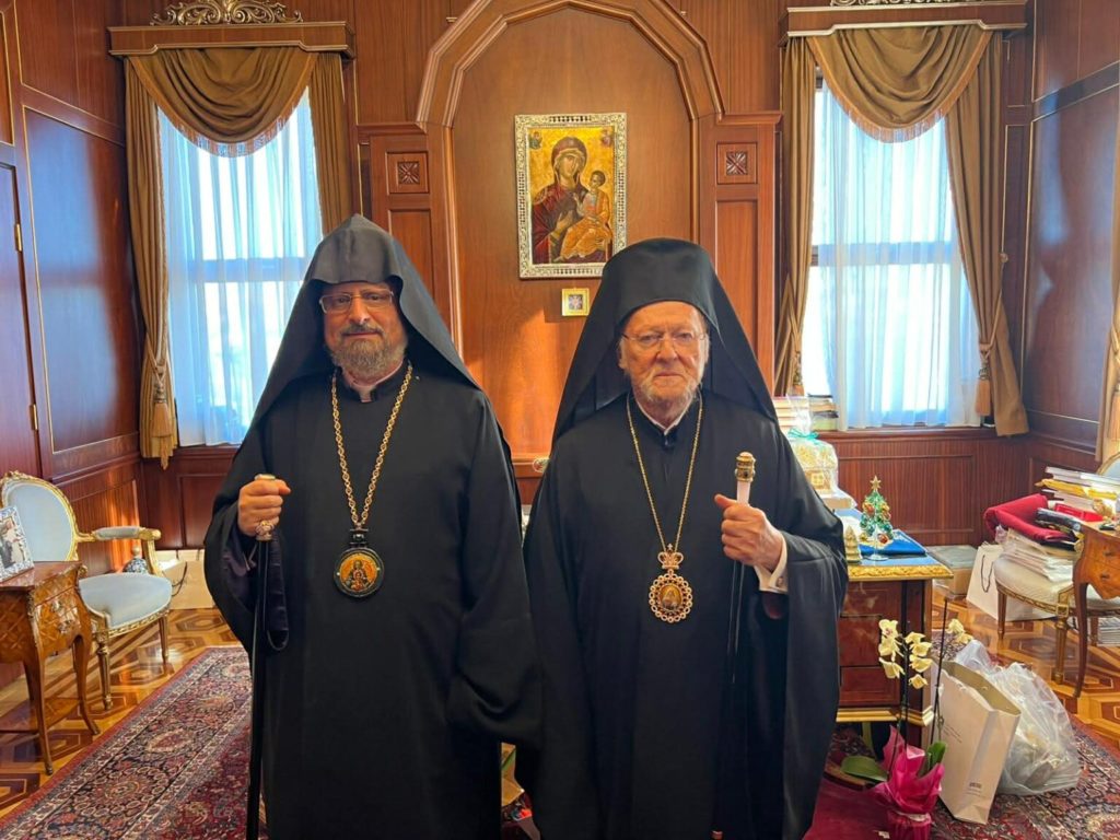 Ευχές του Οικουμενικού Πατριάρχη προς τον Πατριάρχη των εν Τουρκία Αρμενίων για την εορτή του Πάσχα