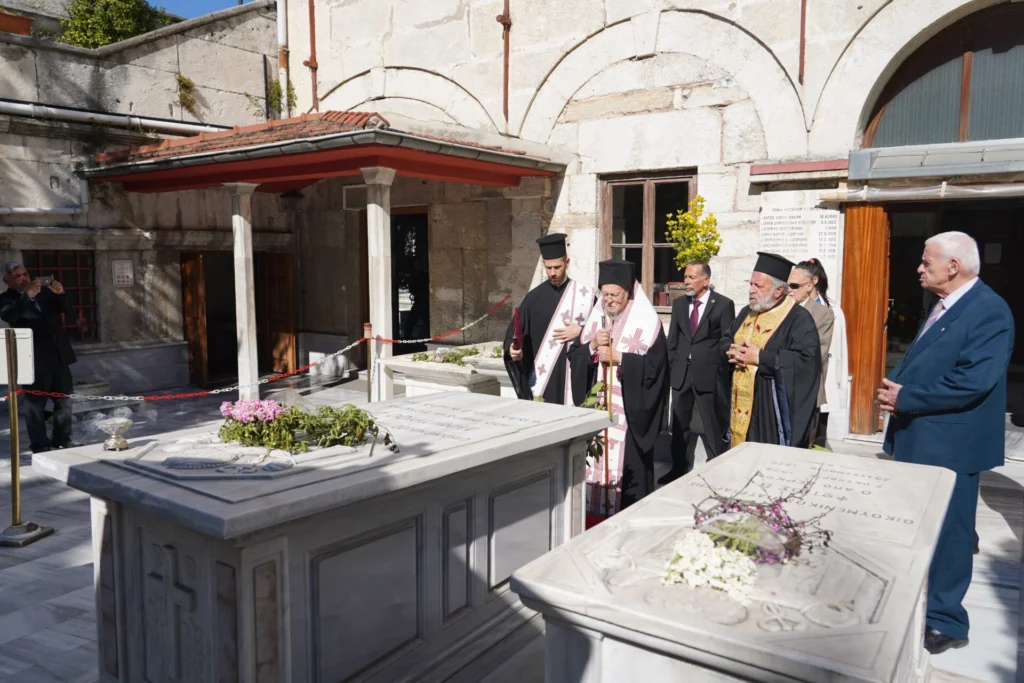 Ecumenical Patriarch Bartholomew visits the Holy Monastery of Baloukli — Trisagion Service at the Grave of the Late Patriarch Dimitrios I of Constantinople