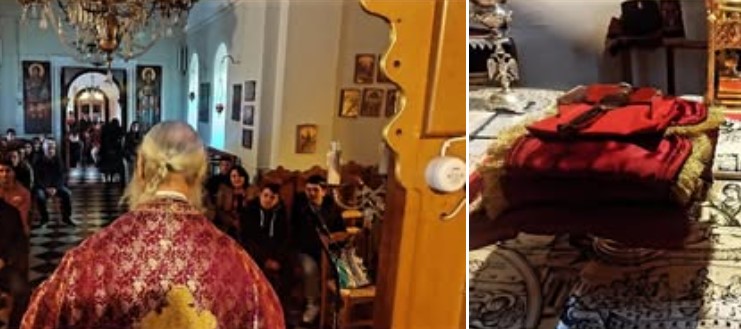 Ο Μητροπολίτης Ύδρας στον Ιερό Ναό Αγίας Βαρβάρας Αγίων Ασωμάτων στην Αίγινα