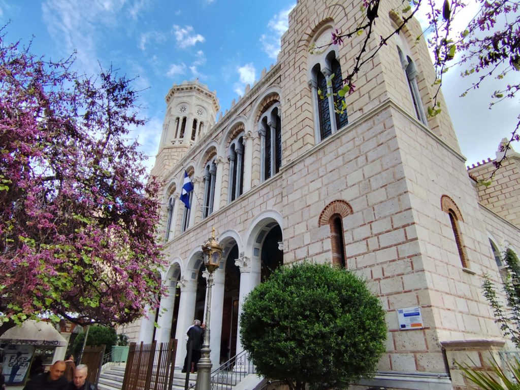 Κατανυκτικός ύμνος για την Αγία Κυριακή των Βαΐων, στην Παναγία Χρυσοσπηλιώτισσα