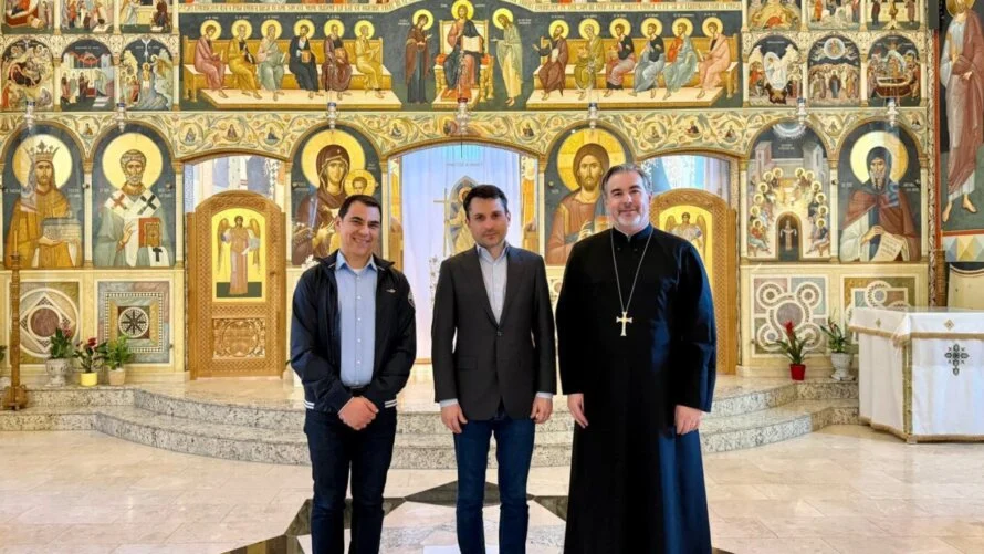 Secretarul de Stat pentru Culte Ciprian Olinici a vizitat Biserica „Sf. Ștefan cel Mare” din Viena