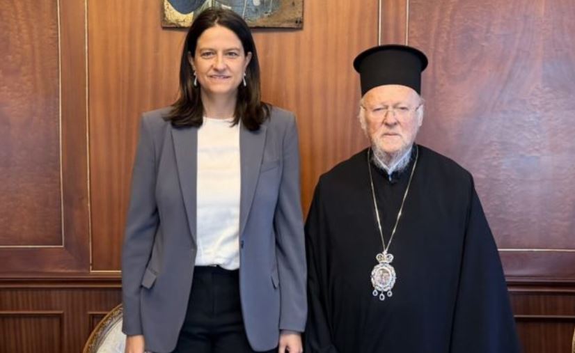 Η Υπουργός Εργασίας και Κοινωνικής Ασφάλισης, Νίκη Κεραμέως, στο Φανάρι