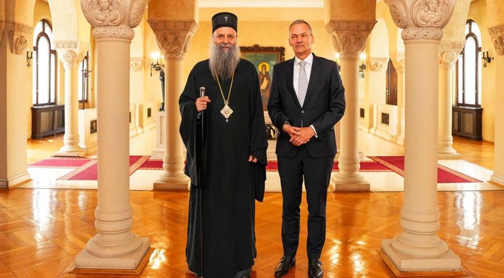 Ο Πατριάρχης Σερβίας συνομίλησε με τον Πρέσβη του Βασιλείου των Κάτω Χωρών