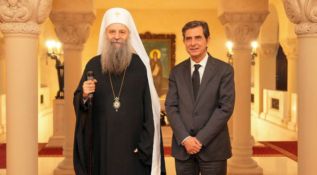 Патријарх Порфирије разговарао са замеником министра унутрашњих послова Грчке