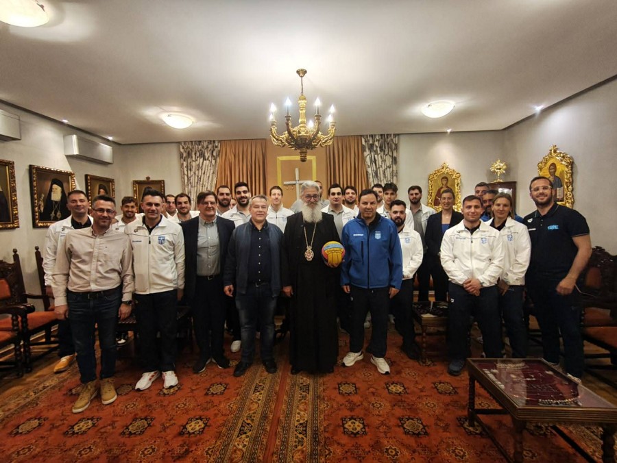 Με τις ευλογίες του Αλεξανδρουπόλεως Ανθίμου η Εθνική ομάδα πόλο στο Παγκόσμιο Κύπελλο