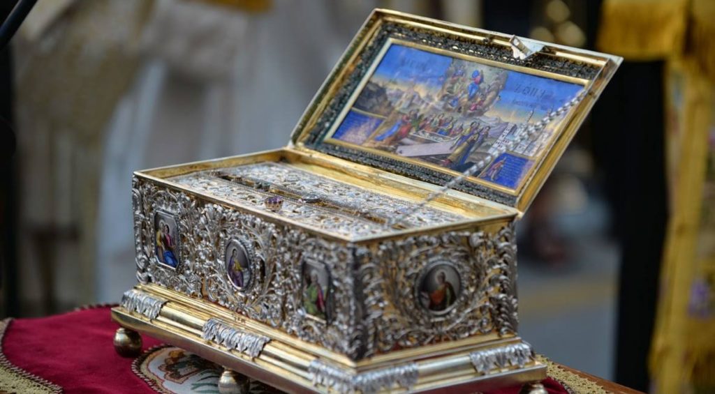 Η Τιμία Ζώνη της Θεοτόκου στο Βελιγράδι κατά την εορτή της Αναλήψεως