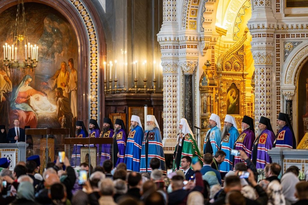 В праздник Входа Господня в Иерусалим Предстоятель Русской Церкви совершил Литургию в Храме Христа Спасителя и возглавил хиротонию архимандрита Иосии (Сидунова) во епископа Лысковского и Лукояновского