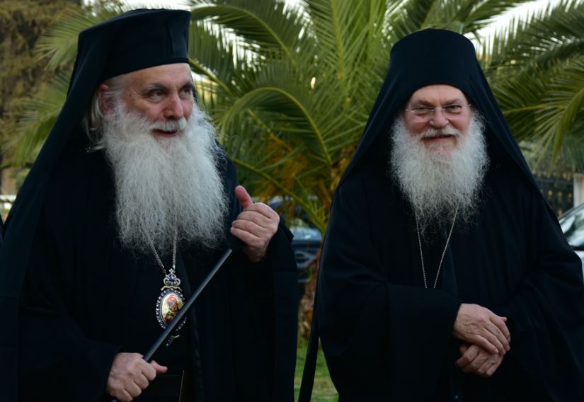 Elder Ephraim engages in a discussion with Metropolitan of Argolis Nektarios  on the topic: ” Saint Ephraim of Katounakia “