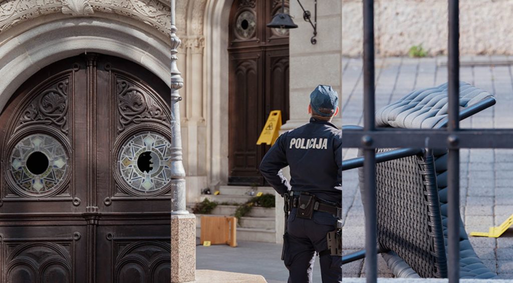 Βανδαλισμός στον Καθεδρικό Ναό της Μεταμορφώσεως του Σωτήρος στο Ζάγκρεμπ