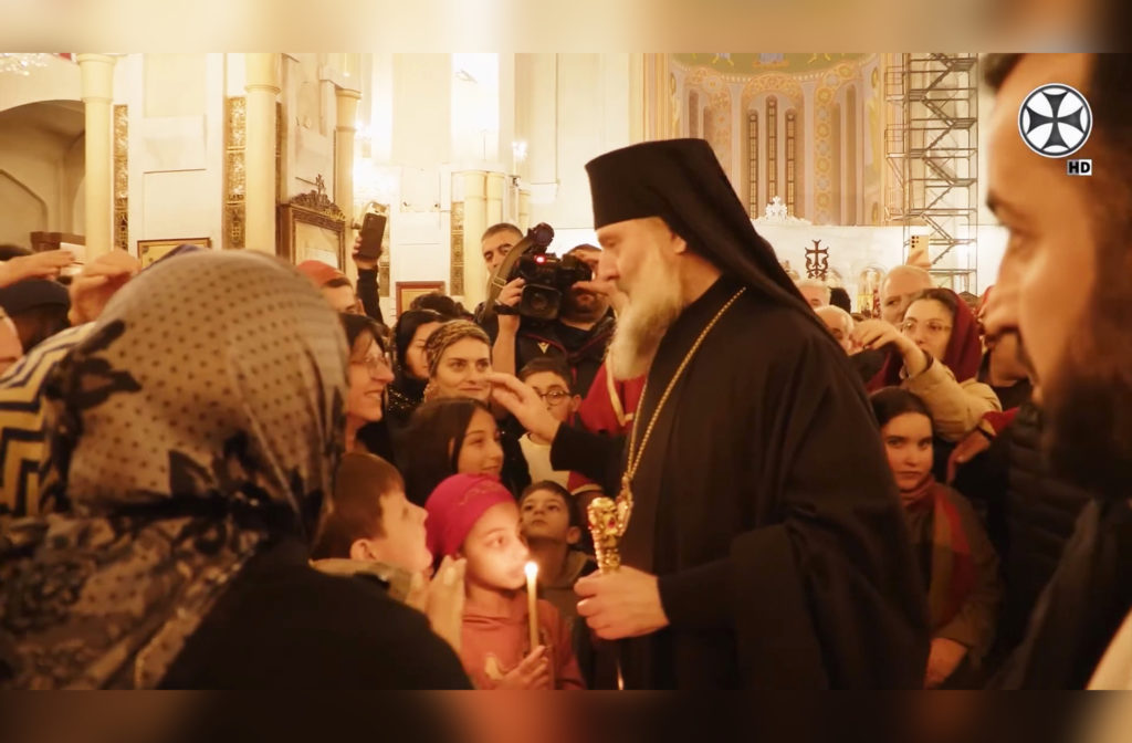 დიდ ოთხშაბათს სამების საპატრიარქო ტაძარში შვიდგზის ზეთისცხება გაიმართა