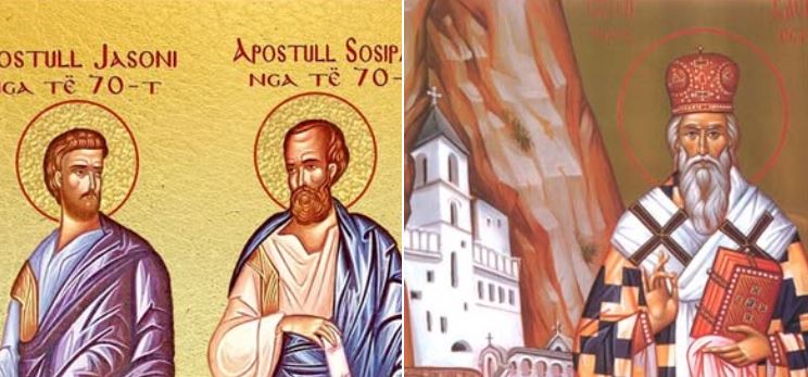Apostull Jasoni e Sosipatri nga të 70-t. Dëshmor Vitali, Neoni, Kerkira etj. Oshënar Vasili i Ostrogut