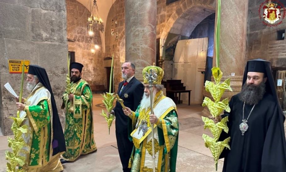 البطريركية الأورشليمية تحتفل بأحد الشعانين