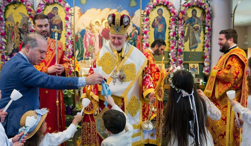 Resurrection Church welcomes Archbishop Elpidophoros for Agape Vespers in Brookville, NY