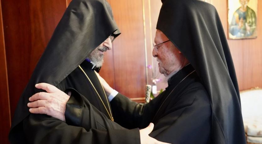 The Patriarch of the Armenians in Turkey visits the Phanar