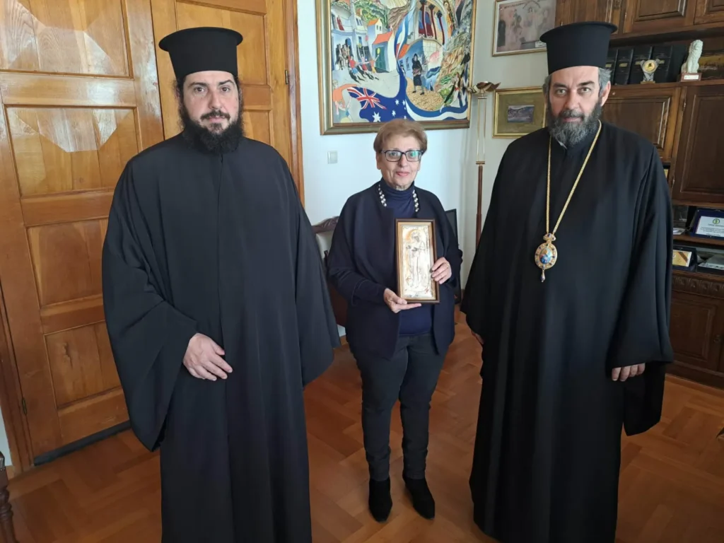 Επίσκεψη του Μητροπολίτη Λάμπης Ιωακείμ στην Αντιπεριφερειάρχη Ρεθύμνης