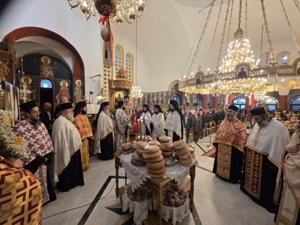 Ο Μητροπολίτης Φλωρίνης στην πανηγυρίζουσα Ενορία Αγίου Γεωργίου Αναρράχης Εορδαίας