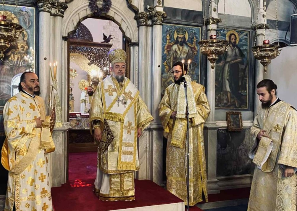 Ο Μητροπολίτης Γόρτυνος στην ονομαστική εορτή του Επισκόπου Σκοπέλου