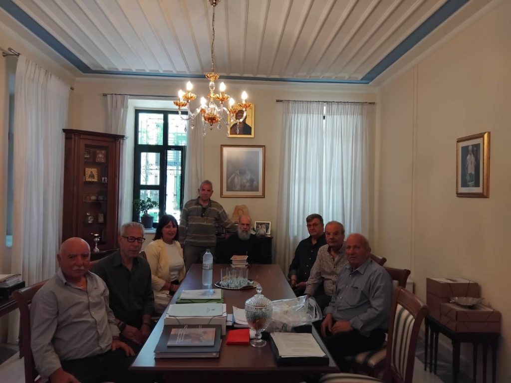 Εθιμοτυπική επίσκεψη του νέου Δ.Σ. Συνταξιούχων Εμπόρων στον Θεσσαλιώτιδος Τιμόθεο