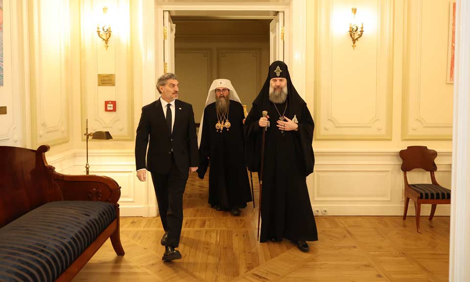მიხეილ ყაველაშვილმა საქართველოს კათოლიკოს-პატრიარქ შიო მესამის აღსაყდრებასთან დაკავშირებით საქართველოში ჩამოსულ სტუმრებს უმასპინძლა