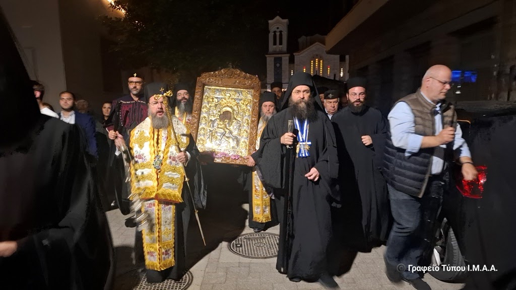 Αναχώρησε η Ιερά Εικόνα της Παναγίας «Άξιον Εστί» από την Ιερά Πόλη Μεσολογγίου